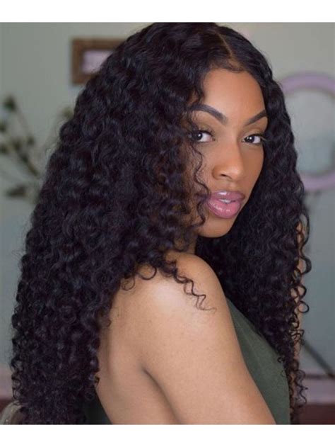 18 inch lace front wigs|18 inch deep wave wig.